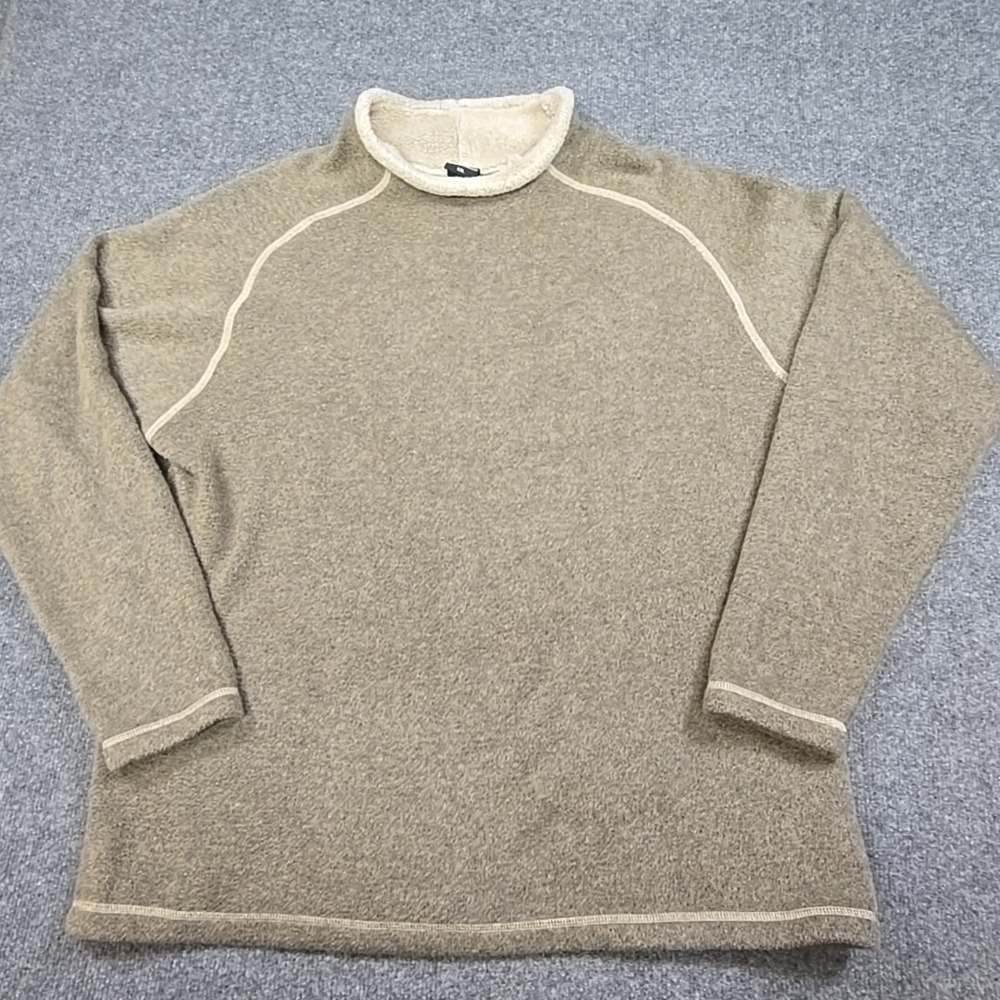 Kuhl Alfpaca Fleece Pullover Mens XXL Brown Crew Neck Raglan Sweater